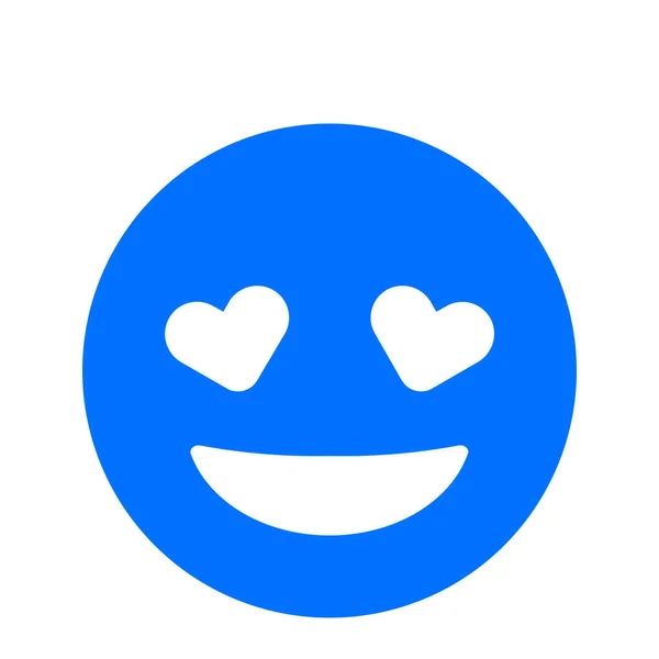 Emoji Emoticon Emoticon Symbol Soliden Stil — Stockvektor