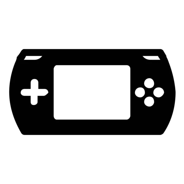 Jogo Playstation Psp Ícone Estilo Sólido — Vetor de Stock