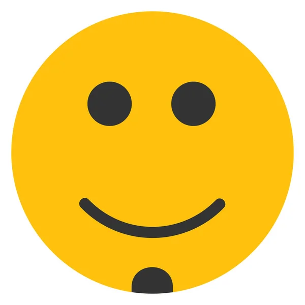 Γενειάδα Emoticons Χαμογελαστό Εικονίδιο Επίπεδο Στυλ — Διανυσματικό Αρχείο