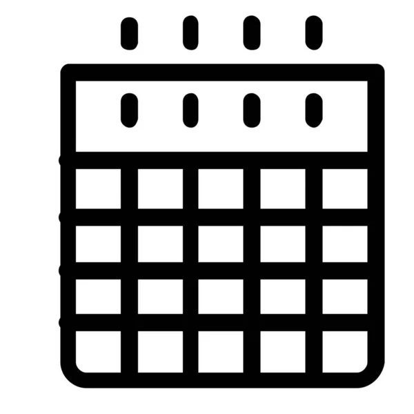 Calendar Date Outline Icon Outline Style — Stock Vector