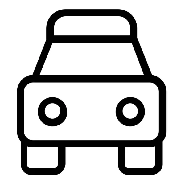 Ikona Transportu Samochodowego Stylu Zarysu — Wektor stockowy