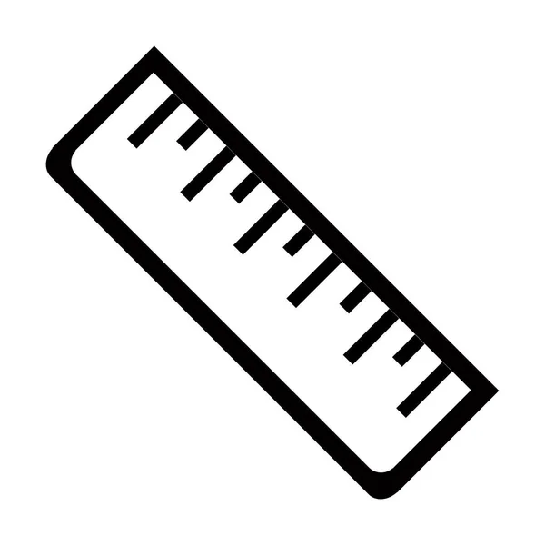 Maßstab Maßstab Maßsymbol Solidem Stil — Stockvektor