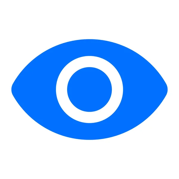 Значок Видимості Очей Суцільному Стилі — стоковий вектор