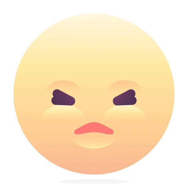 Emoji Εικονίδιο Emoticon Smiley Λείο Στυλ — Διανυσματικό Αρχείο