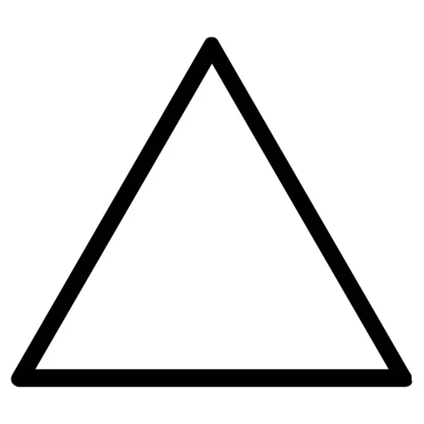 Formas Triángulo Icono Del Contorno Estilo Del Contorno — Vector de stock