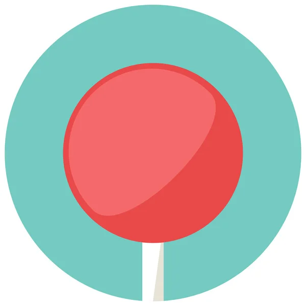 Circl Lollipop Icono Redondo Estilo Plano — Vector de stock
