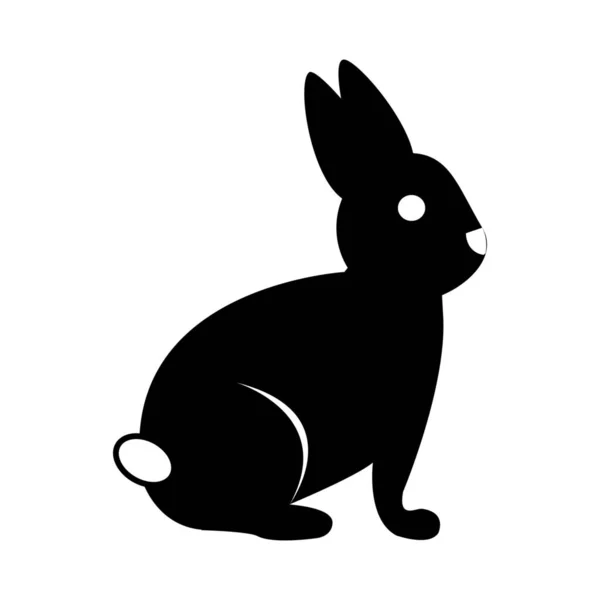 Icône Pâques Race Animale Dans Style Solide — Image vectorielle