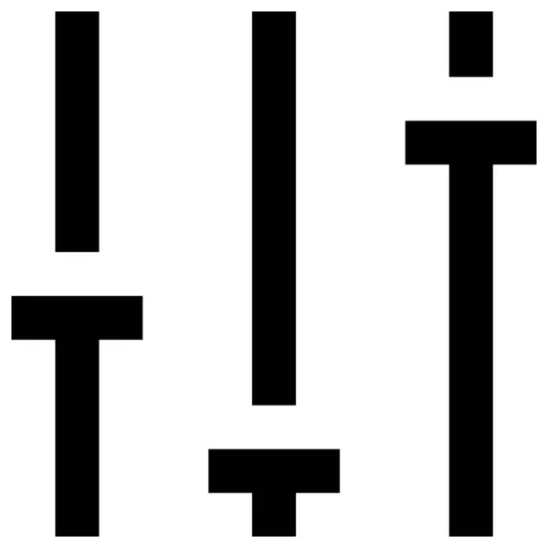 Значок Параметрів Наборів Наборів Стилі Контурів — стоковий вектор