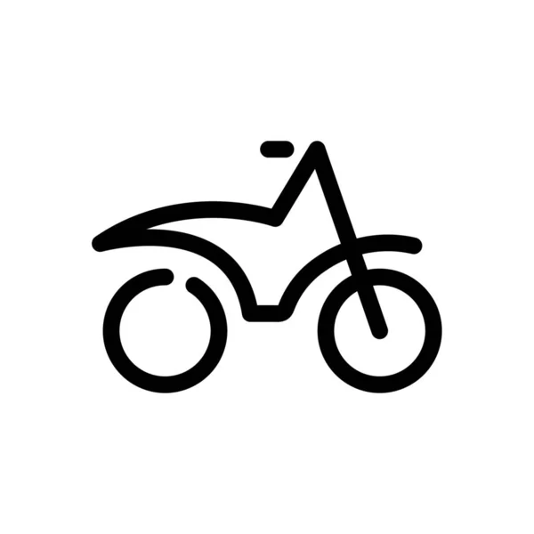 Bike Dirt Transport Icon Outline Style — Stock Vector