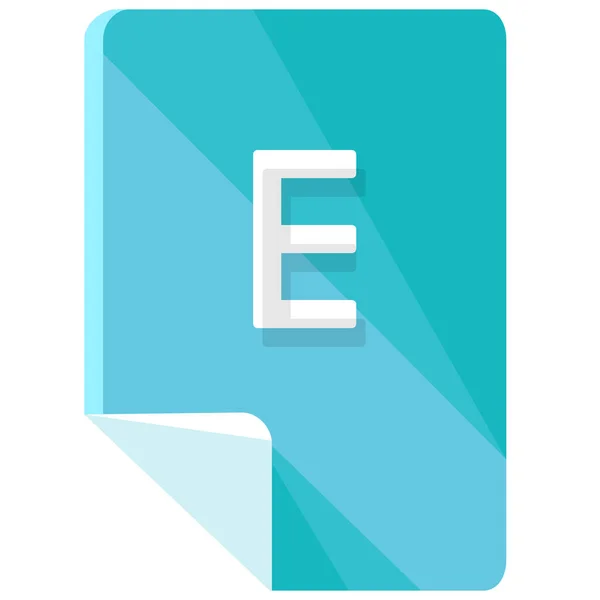 Extension File Icon Flat Style — 스톡 벡터