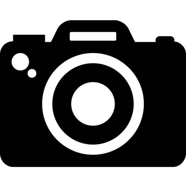 Ícone Imagem Dispositivo Câmera Estilo Sólido — Vetor de Stock