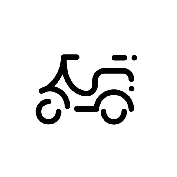 Icono Transporte Scooter Estilo Outline — Archivo Imágenes Vectoriales