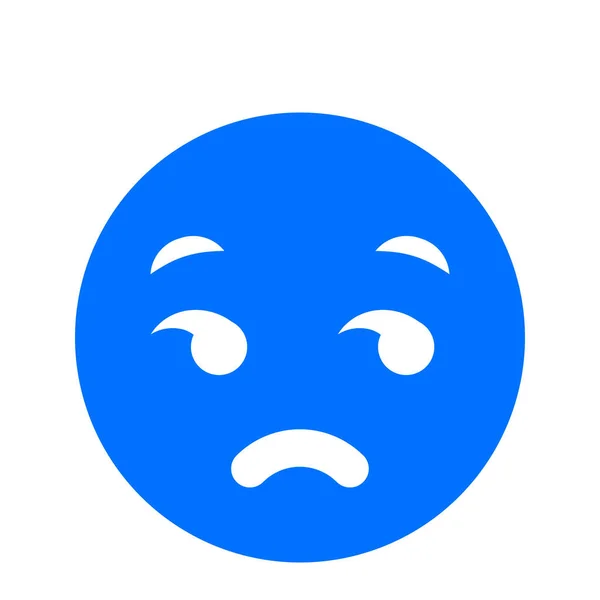 Emoji Emoticon Ícone Emoção Estilo Sólido —  Vetores de Stock