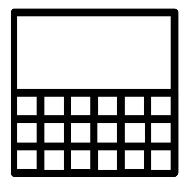 Grid Pallet Icono Creativo Estilo Esquema — Vector de stock