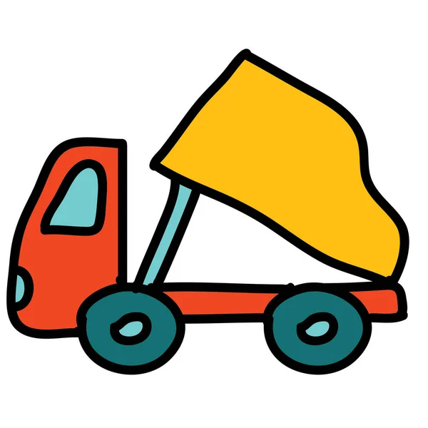 Ikona Transportu Przesyłki Ręcznie Rysowanym Stylu — Wektor stockowy