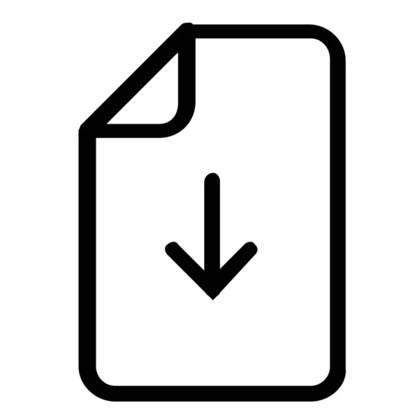 Télécharger Icône Format Fichier Dans Style Outline — Image vectorielle
