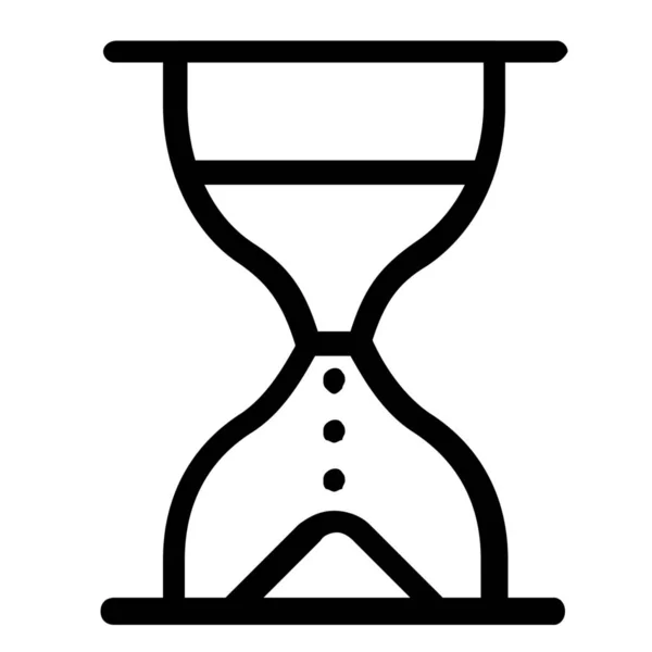 Hourglass Timer Περίγραμμα Εικονίδιο Στυλ Περίγραμμα — Διανυσματικό Αρχείο