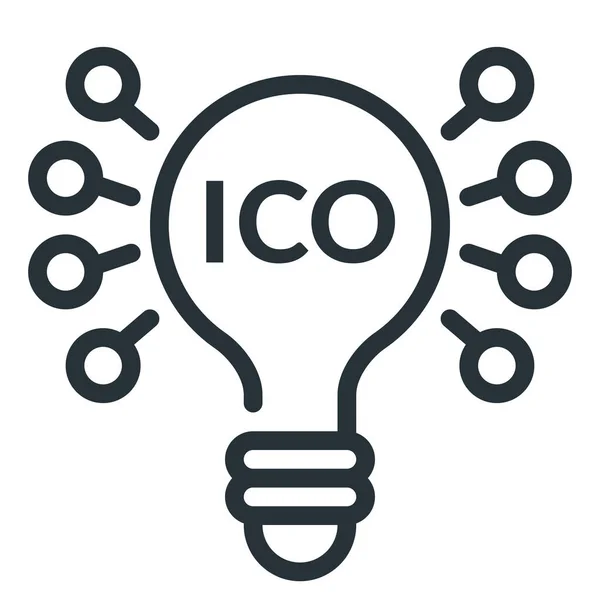 Ico Outline Business Management Icon Outline Style — Stock Vector