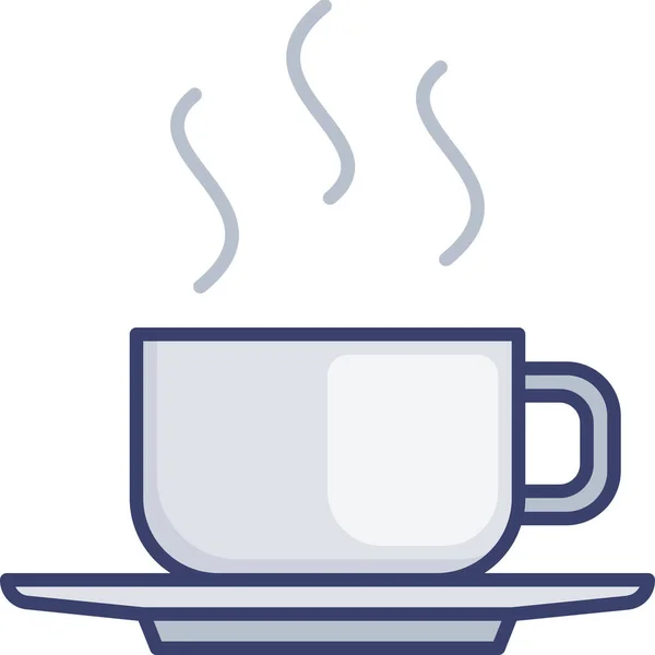 Ikona Filiżanki Kawy Napojów — Wektor stockowy