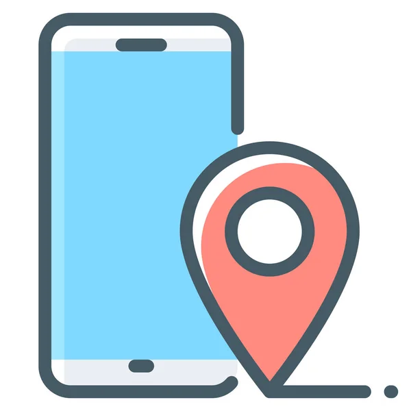 Icône Navigation Suivi Mobile — Image vectorielle