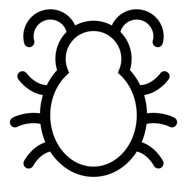 Insetto Bug Icona Outline Stile Outline — Vettoriale Stock