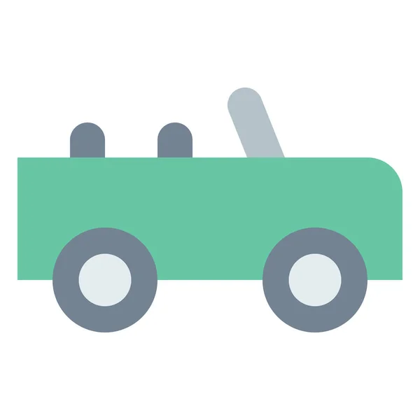 Hummer Jeep Flat Icon Platte Stijl — Stockvector