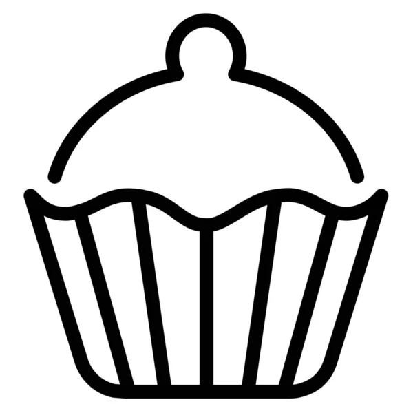 Kuchen Pfannkuchen Umriss Symbol Umriss Stil — Stockvektor