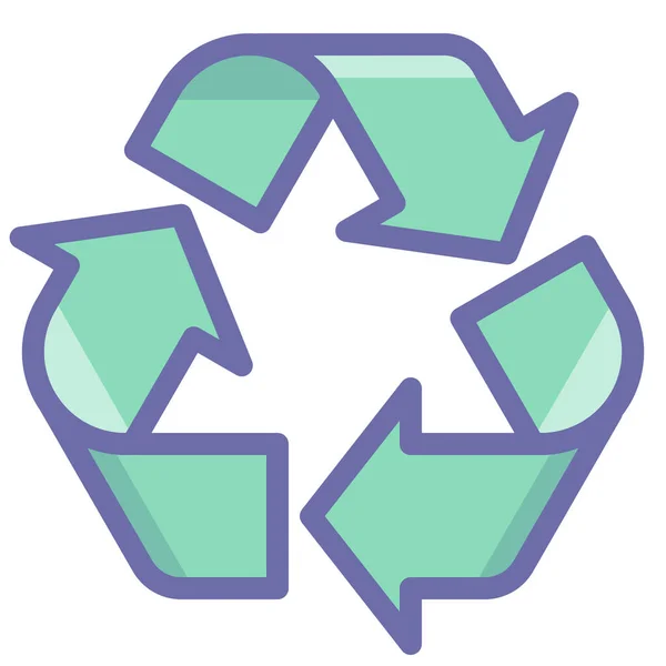 Symbol Für Recycling Zeichen — Stockvektor