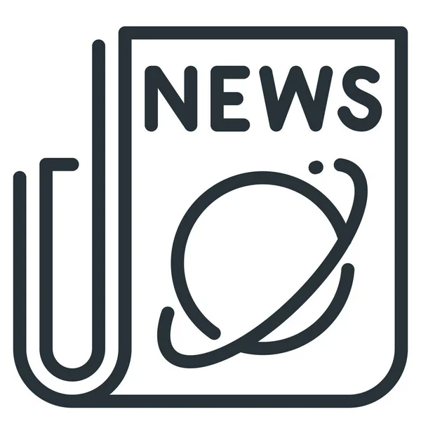 News Events Icon Icon — Stock Vector