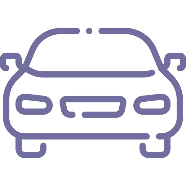 Auto Frontsymbol Der Kategorie Fahrzeuge Fortbewegungsmittel — Stockvektor