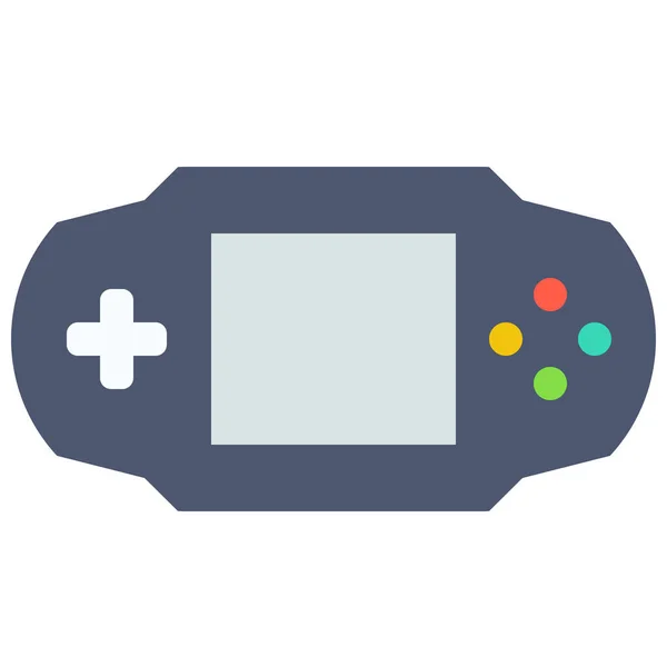 Games Psp Gadget Icon Flat Style — Stock Vector