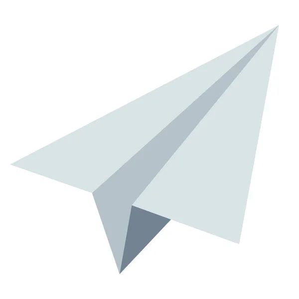 Paperplane Flat Icon Platte Stijl — Stockvector