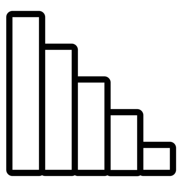 Crisis Recesión Financiera Icono Estilo Esquema — Archivo Imágenes Vectoriales