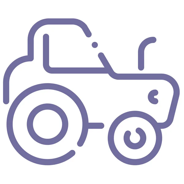 Agrimotor Industrial Tractor Icon Vehicles Modes Transportation Category — Stock Vector