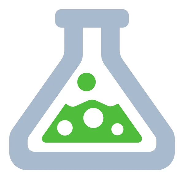 Icono Prueba Experimento Química Estilo Sólido — Archivo Imágenes Vectoriales