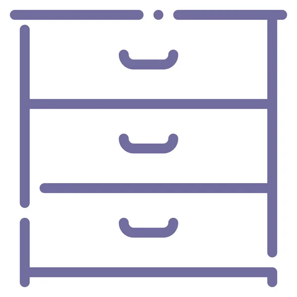 Іконка Шафи Купе Категорії Меблі Предмети Інтер Єру — стоковий вектор