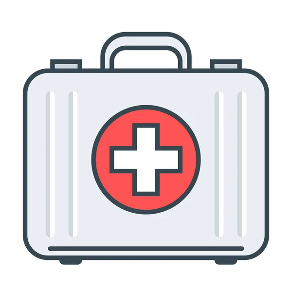 Case Medical Medical Case Icon Filled Outline Style — Vector de stock