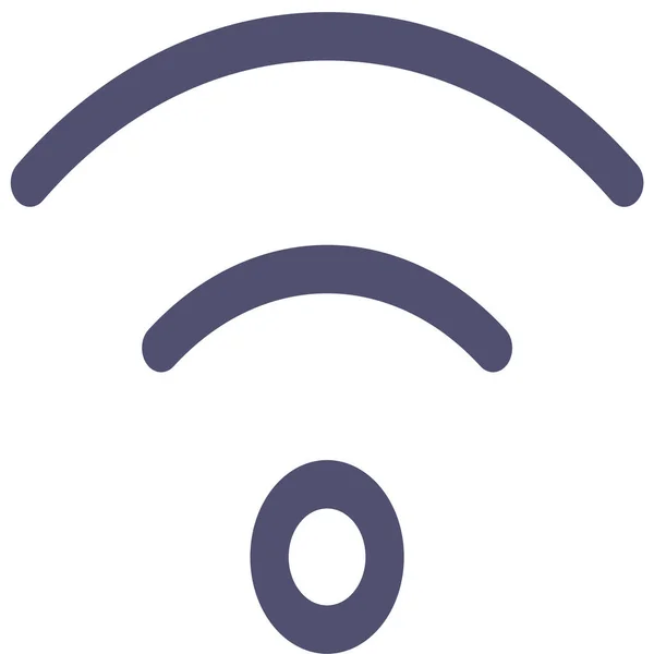 Outline Biçiminde Bağlantı Sinyali Wifi Simgesi — Stok Vektör