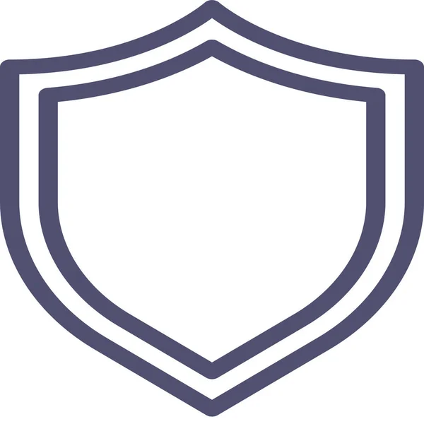 Ikona Ochrony Firewall Obrony Stylu Zarysu — Wektor stockowy