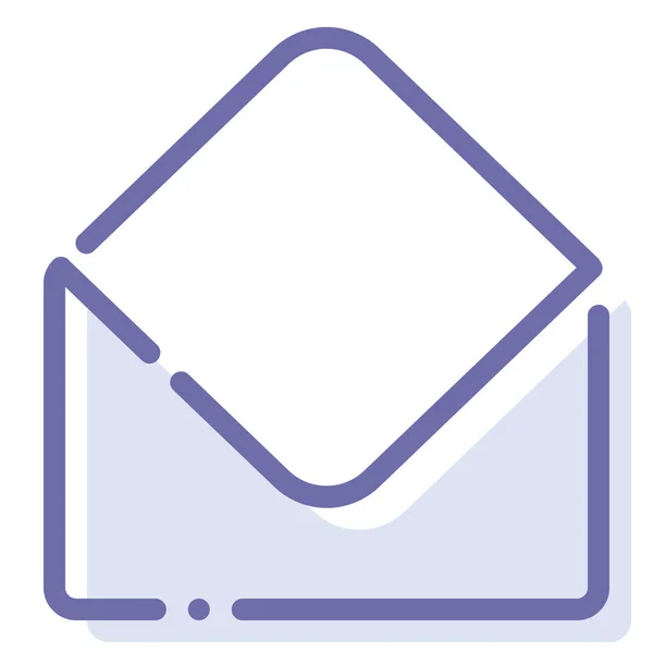 Mail Enveloppe Mail Icône Dans Style Contour Rempli — Image vectorielle
