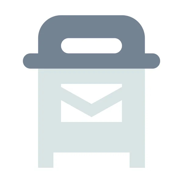 Иконка Почтового Ящика Стиле Flat — стоковый вектор