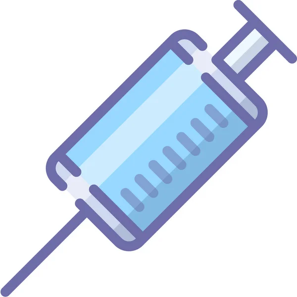 Injection Dope Medical Icon Filled Outline Style — Stock Vector