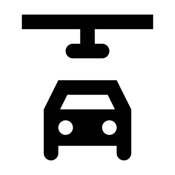 Значок Мийки Автосервісу Суцільному Стилі — стоковий вектор