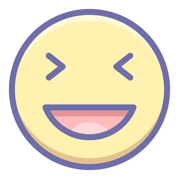 Emoji Sorrindo Ícone Categoria Avatares —  Vetores de Stock