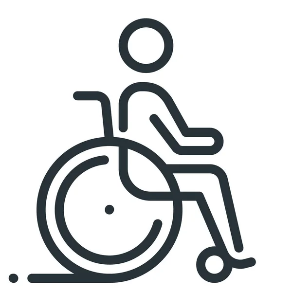 轮椅残疾图标 — 图库矢量图片