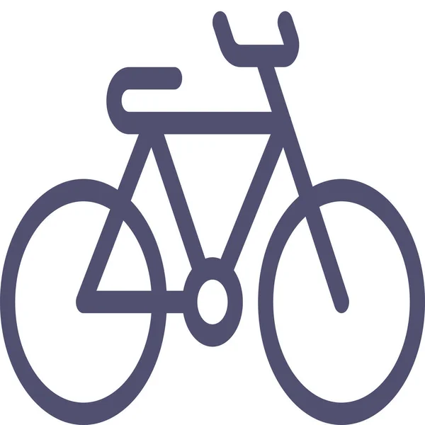 Fahrradsport Verkehrsikone Outline Stil — Stockvektor
