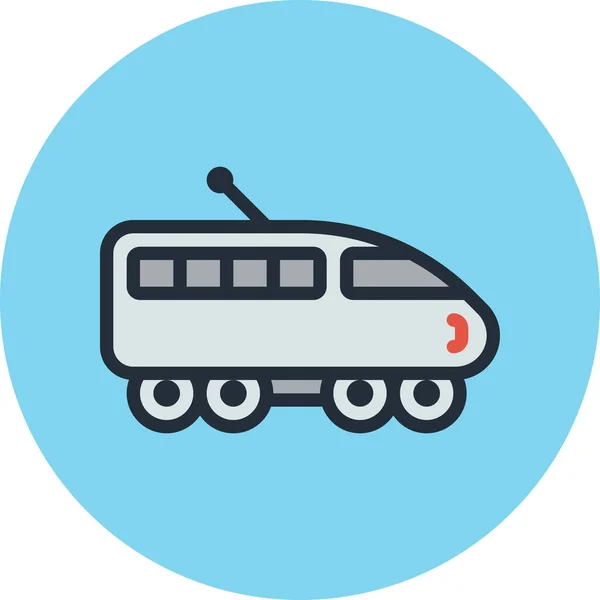 Express Εικονίδιο Τρένο Ταχύτητας Στυλ Γεμισμένο Περίγραμμα — Διανυσματικό Αρχείο