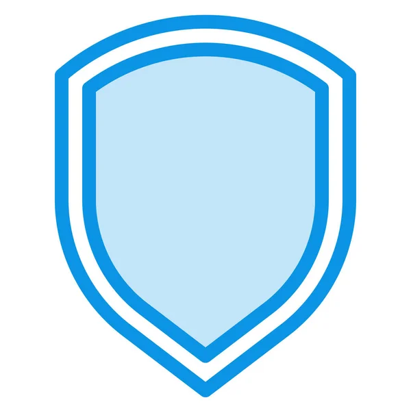 Firewall Icono Escudo Seguridad Estilo Contorno Lleno — Vector de stock