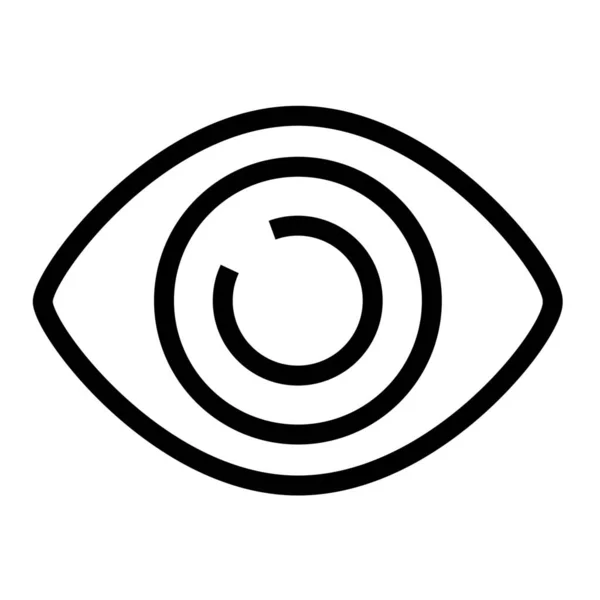 Eye Vision Outline Icon Outline Style — 스톡 벡터