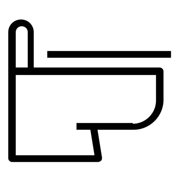Hygiene Restroom Toilet Icon Outline Style — Stok Vektör